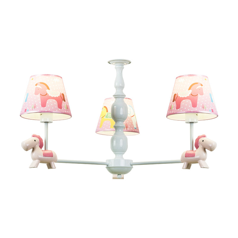 Nordic Stylish Pony Chandelier Metal Multi Head Hanging Lamp - Rebooters