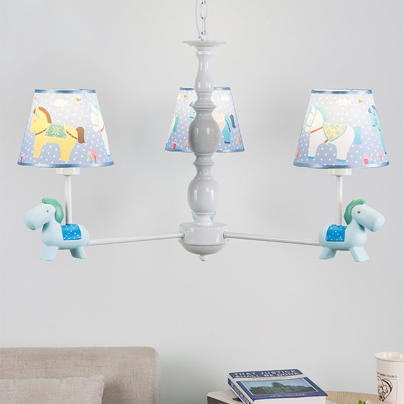 Nordic Stylish Pony Chandelier Metal Multi Head Hanging Lamp - Rebooters