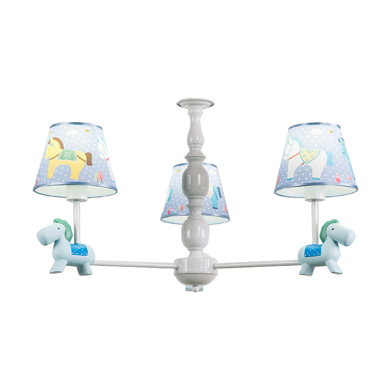 Nordic Stylish Pony Chandelier Metal Multi Head Hanging Lamp - Rebooters