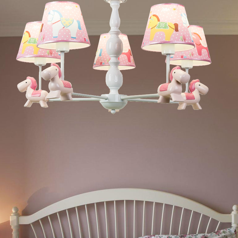 Nordic Stylish Pony Chandelier Metal Multi Head Hanging Lamp - Rebooters