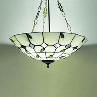 12"/16"/19.5" W Bowl Shade Ceiling Pendant Stained Glass Chandelier - Rebooters