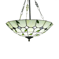 12"/16"/19.5" W Bowl Shade Ceiling Pendant Stained Glass Chandelier - Rebooters