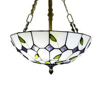 12"/16"/19.5" W Bowl Shade Ceiling Pendant Stained Glass Chandelier - Rebooters