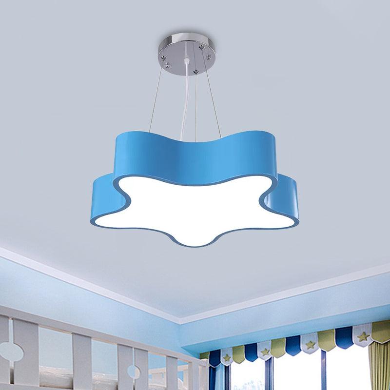 Kids LED Pendant Light Kit with Acrylic Shade Star Chandelier - Rebooters