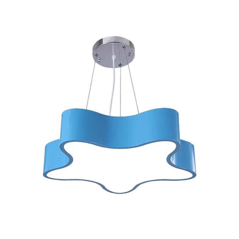 Kids LED Pendant Light Kit with Acrylic Shade Star Chandelier - Rebooters