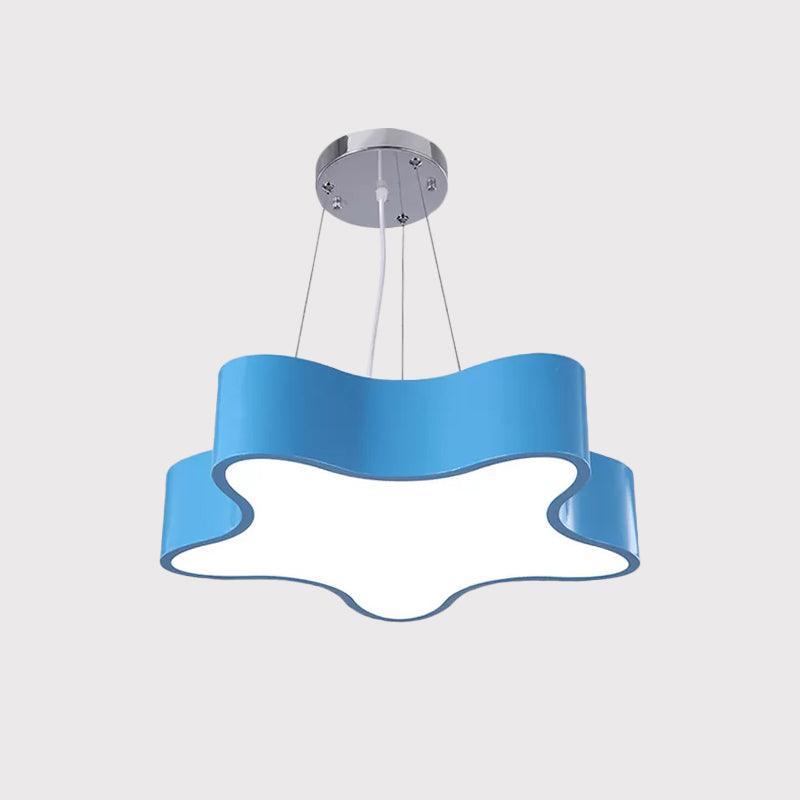 Kids LED Pendant Light Kit with Acrylic Shade Star Chandelier - Rebooters