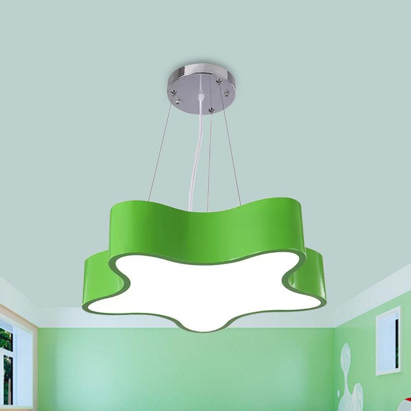 Kids LED Pendant Light Kit with Acrylic Shade Star Chandelier - Rebooters
