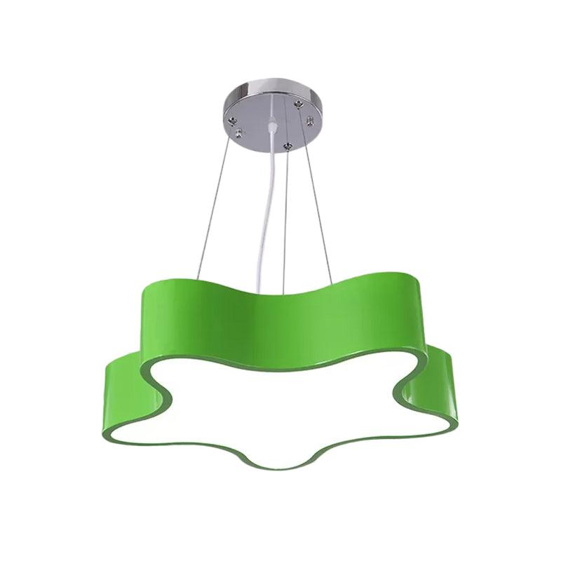 Kids LED Pendant Light Kit with Acrylic Shade Star Chandelier - Rebooters