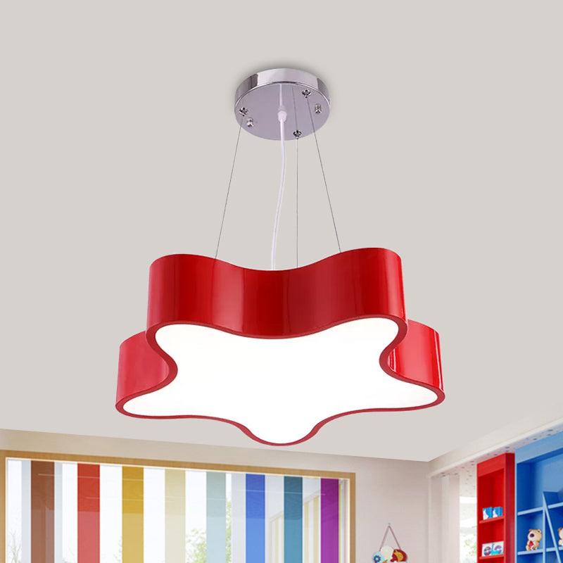 Kids LED Pendant Light Kit with Acrylic Shade Star Chandelier - Rebooters