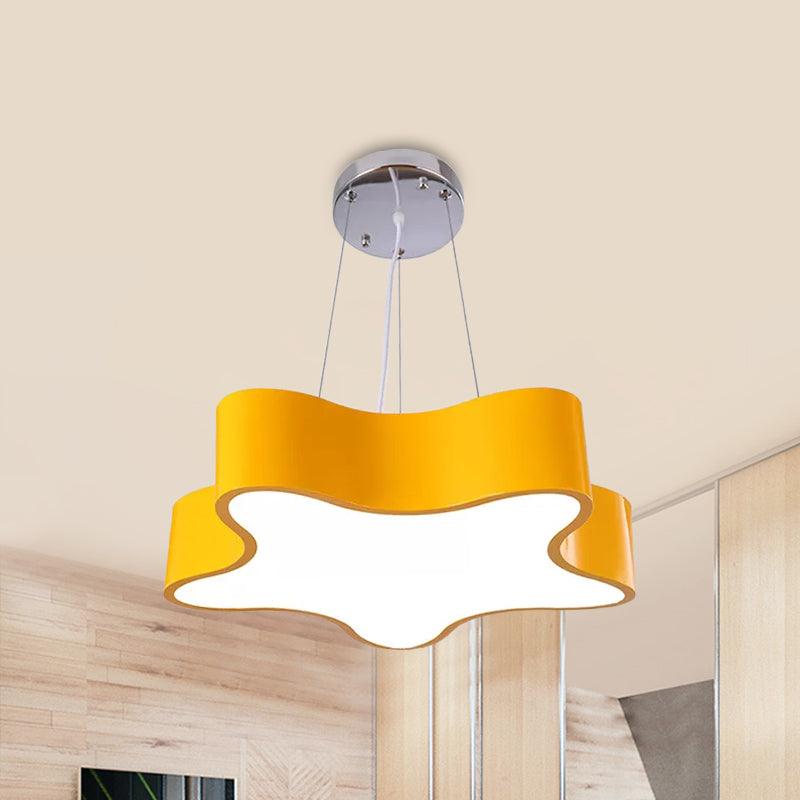 Kids LED Pendant Light Kit with Acrylic Shade Star Chandelier - Rebooters