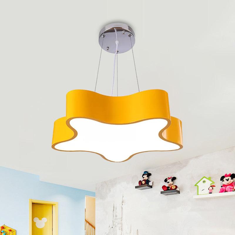 Kids LED Pendant Light Kit with Acrylic Shade Star Chandelier - Rebooters