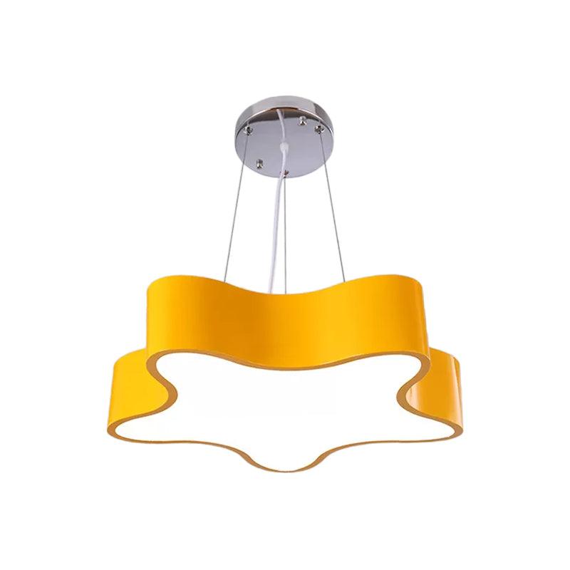 Kids LED Pendant Light Kit with Acrylic Shade Star Chandelier - Rebooters