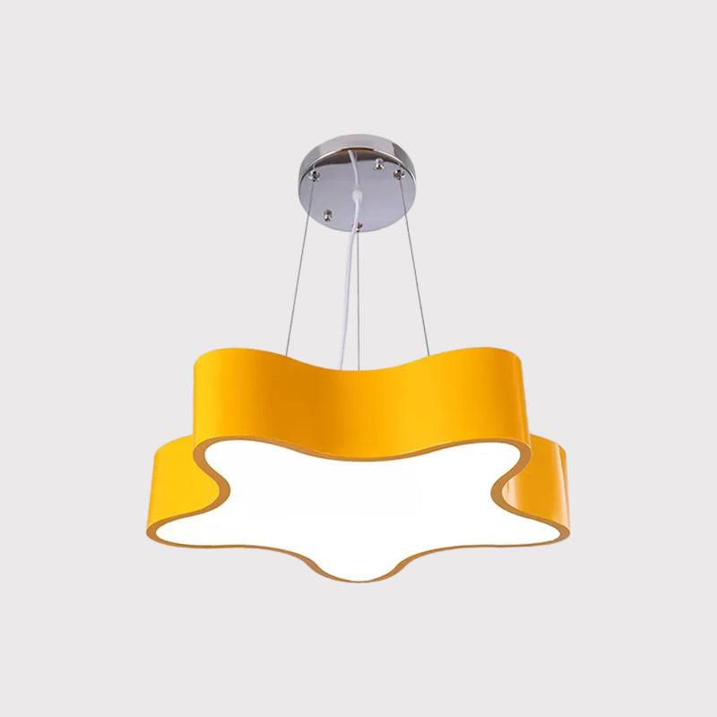 Kids LED Pendant Light Kit with Acrylic Shade Star Chandelier - Rebooters