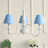 Nordic Tapered Shade Chandelier Metal 3 Lights Candy Colored Hanging Light - Rebooters