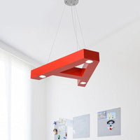 A/B/C-Shape Acrylic Ceiling Hang Fixture Macaroon LED Chandelier for Baby Room - Rebooters