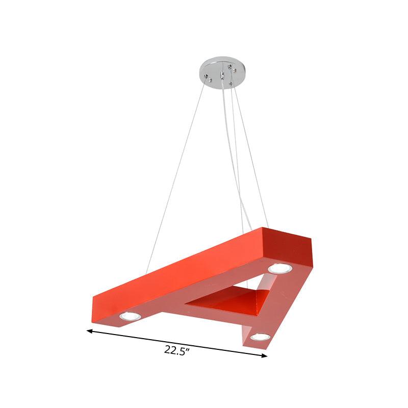 A/B/C-Shape Acrylic Ceiling Hang Fixture Macaroon LED Chandelier for Baby Room - Rebooters