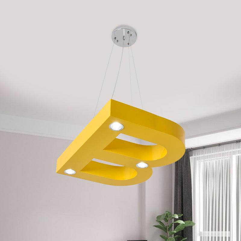 A/B/C-Shape Acrylic Ceiling Hang Fixture Macaroon LED Chandelier for Baby Room - Rebooters
