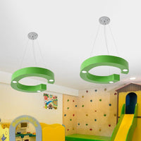 A/B/C-Shape Acrylic Ceiling Hang Fixture Macaroon LED Chandelier for Baby Room - Rebooters