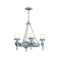 4 Heads Parlor Chandelier Light Children Blue Brown Lamp Kit - Rebooters