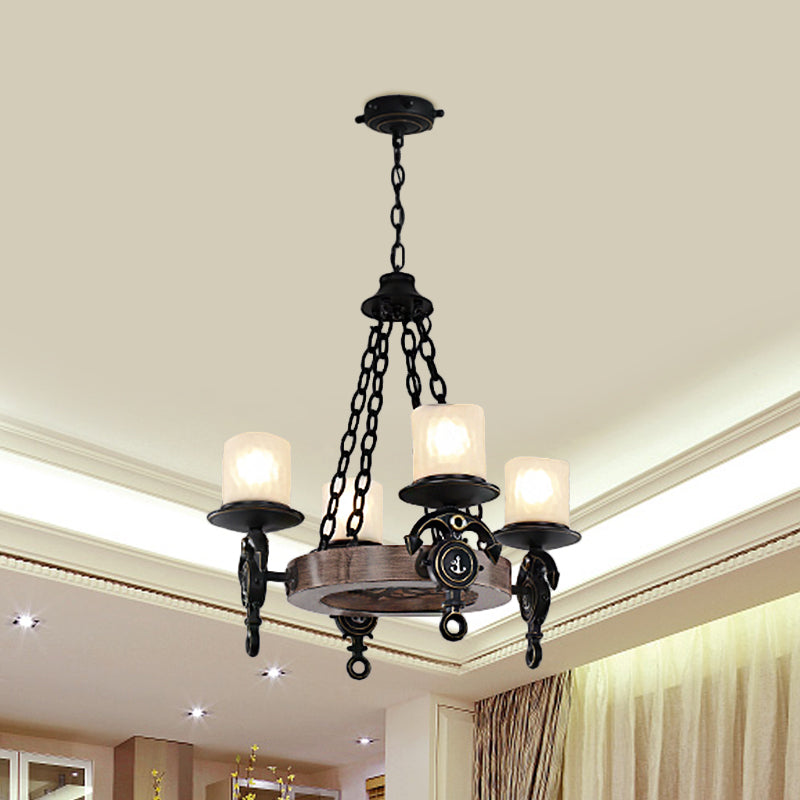 4 Heads Parlor Chandelier Light Children Blue Brown Lamp Kit - Rebooters