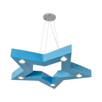 Acrylic Five-Pointed Star LED Ceiling Chandelier Macaroon - Rebooters