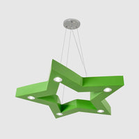 Acrylic Five-Pointed Star LED Ceiling Chandelier Macaroon - Rebooters