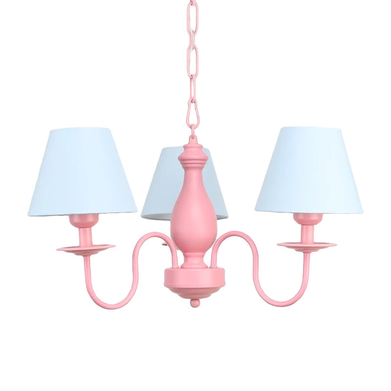 Nordic Stylish Tapered Chandelier Three Bulbs Metal Hanging Lamp - Rebooters