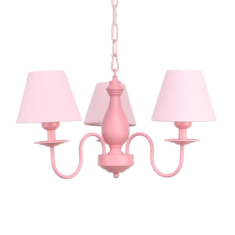 Nordic Stylish Tapered Chandelier Three Bulbs Metal Hanging Lamp - Rebooters