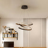 Twisted Circle Suspension Pendant Simple Metallic LED Chandelier - Rebooters