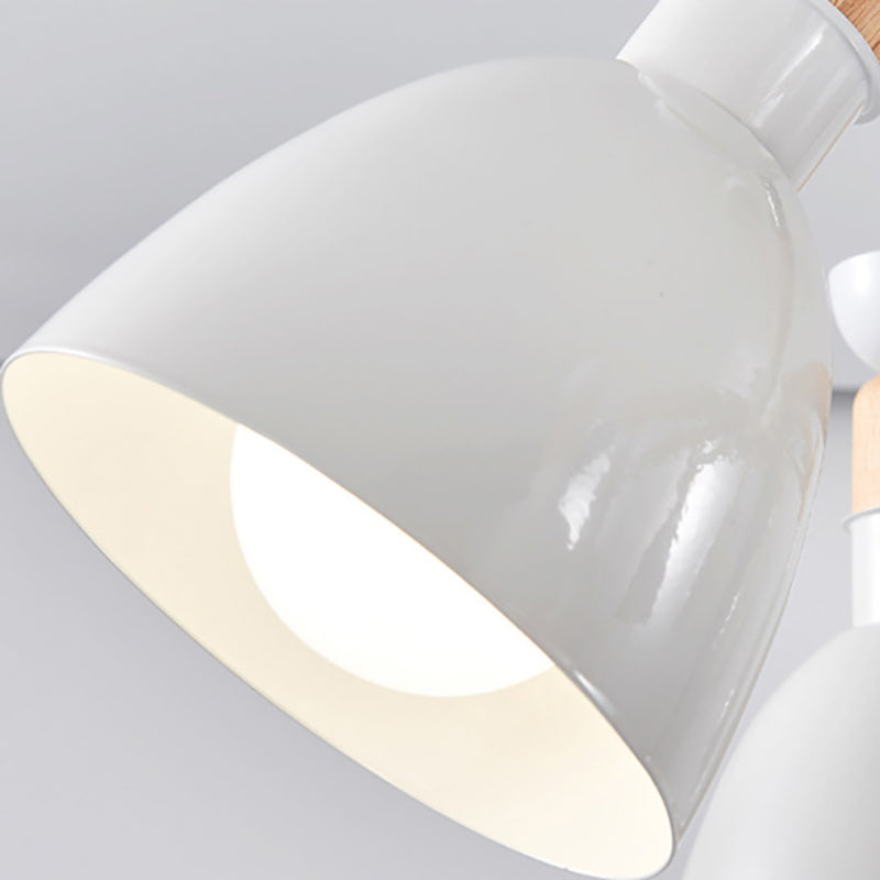 Metal Domed Ceiling Pendant Kindergarten 8 Lights Chandelier - Rebooters
