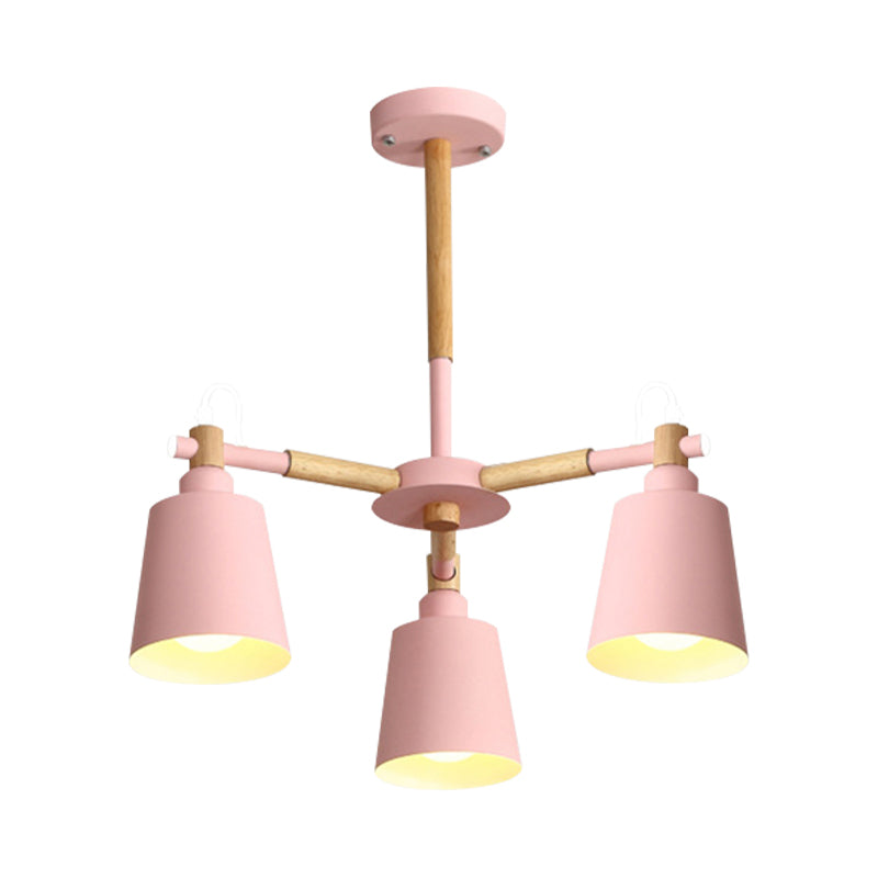 Cloth Shop Bucket Chandelier Metal 3 Lights Nordic Light - Rebooters