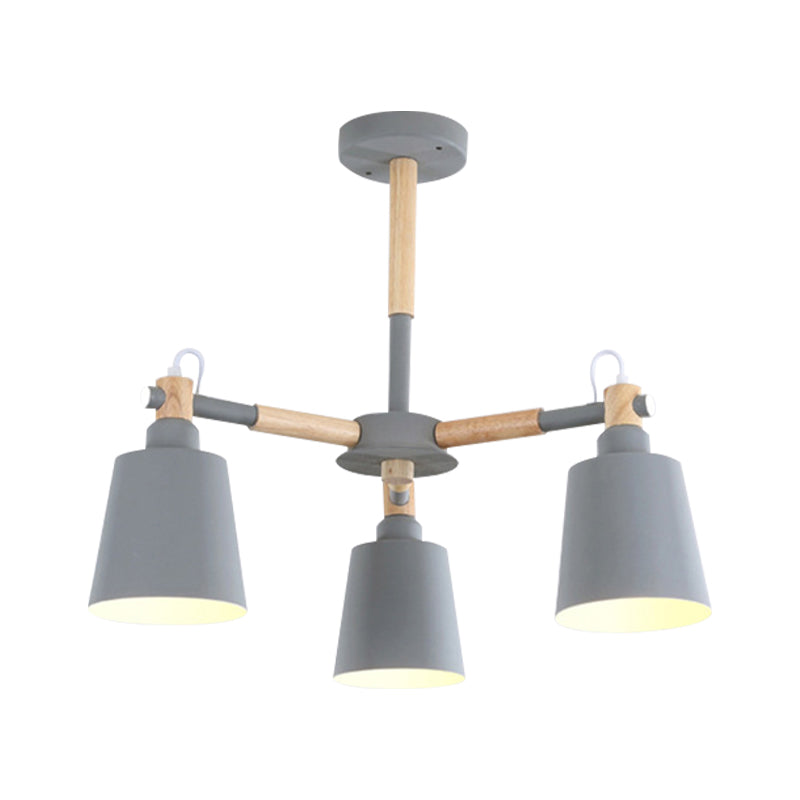 Cloth Shop Bucket Chandelier Metal 3 Lights Nordic Light - Rebooters