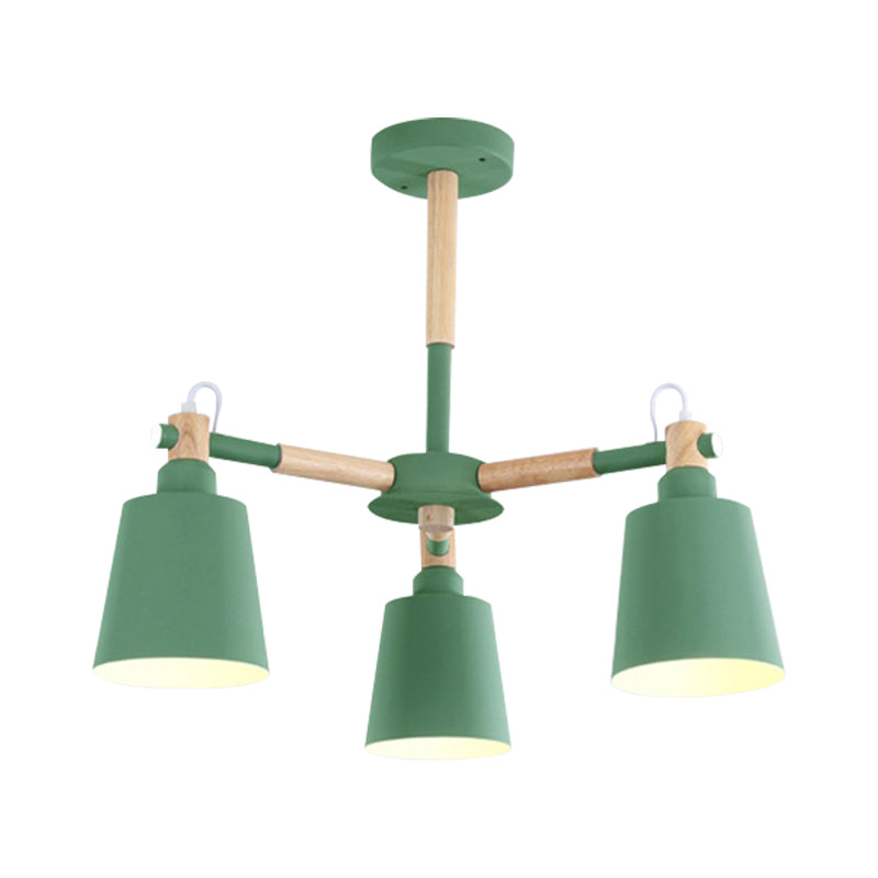 Cloth Shop Bucket Chandelier Metal 3 Lights Nordic Light - Rebooters