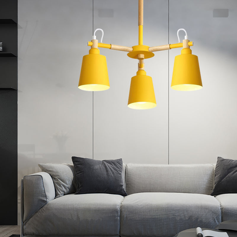 Cloth Shop Bucket Chandelier Metal 3 Lights Nordic Light - Rebooters