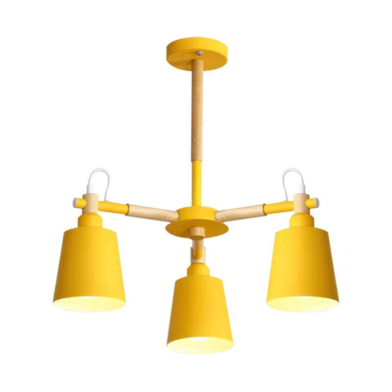 Cloth Shop Bucket Chandelier Metal 3 Lights Nordic Light - Rebooters