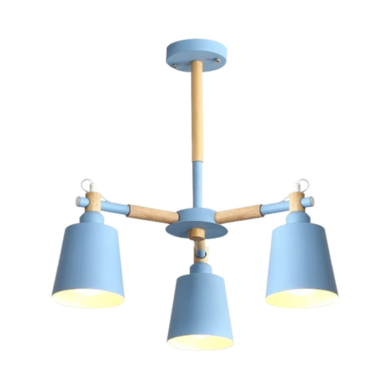 Cloth Shop Bucket Chandelier Metal 3 Lights Nordic Light - Rebooters