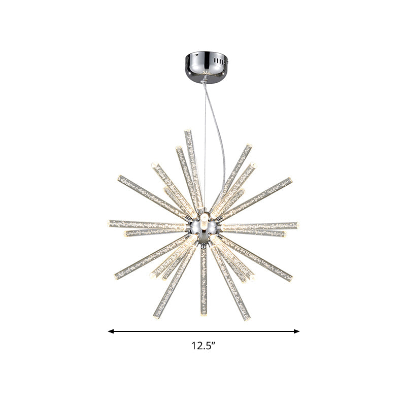 Starburst Chandelier Pendant Light Modern Crystal LED Clear Ceiling Light - Rebooters