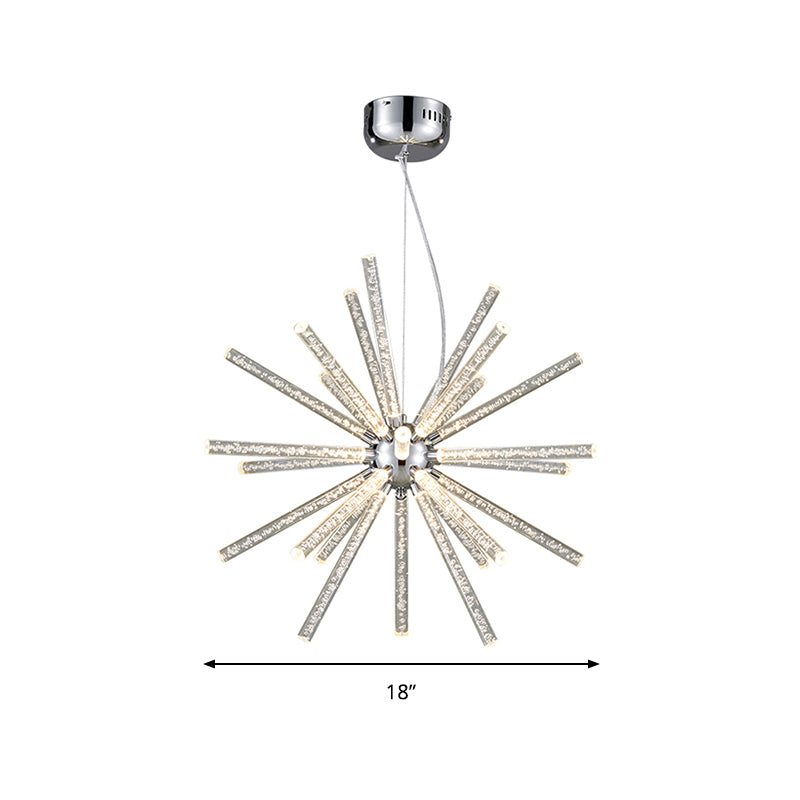 Starburst Chandelier Pendant Light Modern Crystal LED Clear Ceiling Light - Rebooters