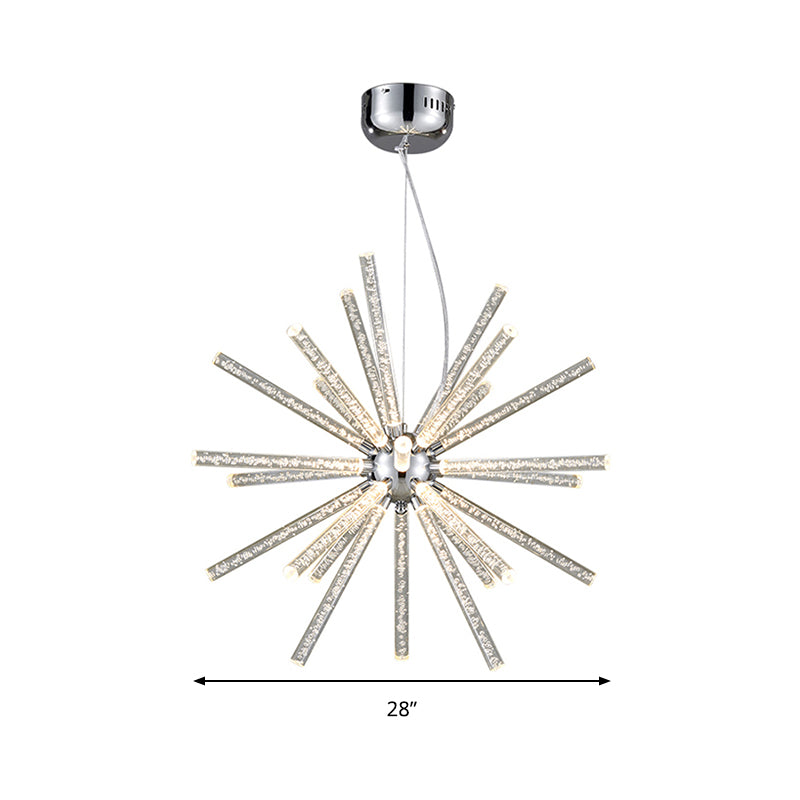 Starburst Chandelier Pendant Light Modern Crystal LED Clear Ceiling Light - Rebooters