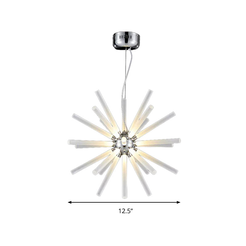 Starburst Chandelier Pendant Light Modern Crystal LED Clear Ceiling Light - Rebooters