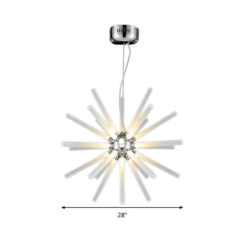 Starburst Chandelier Pendant Light Modern Crystal LED Clear Ceiling Light - Rebooters