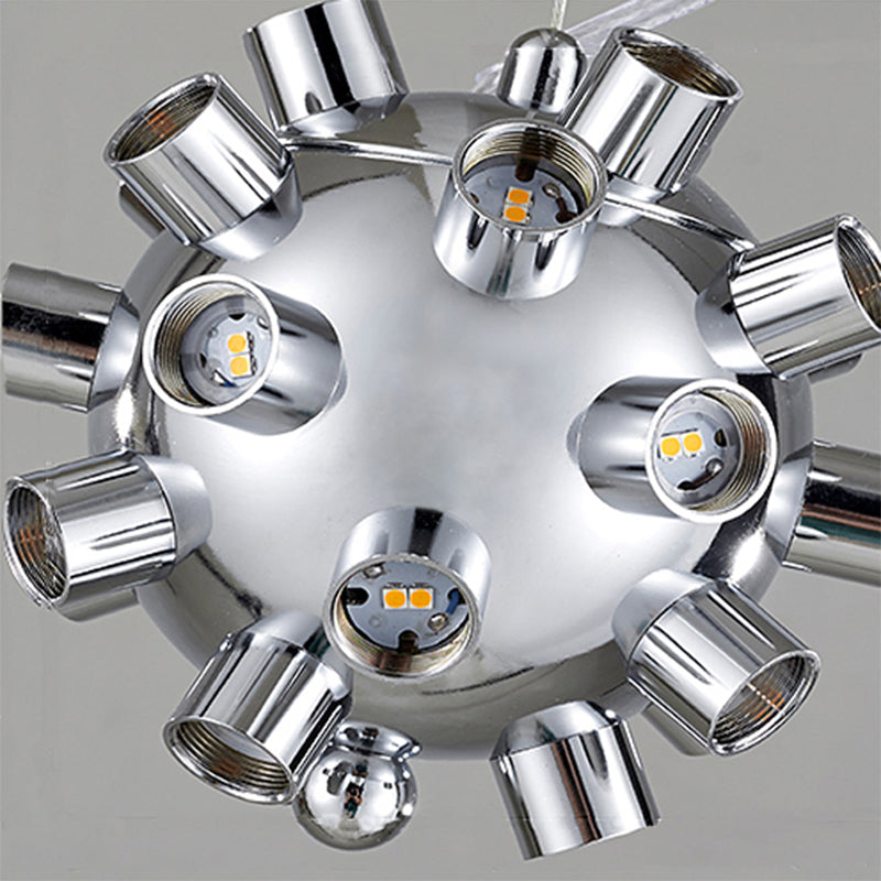 Starburst Chandelier Pendant Light Modern Crystal LED Clear Ceiling Light - Rebooters