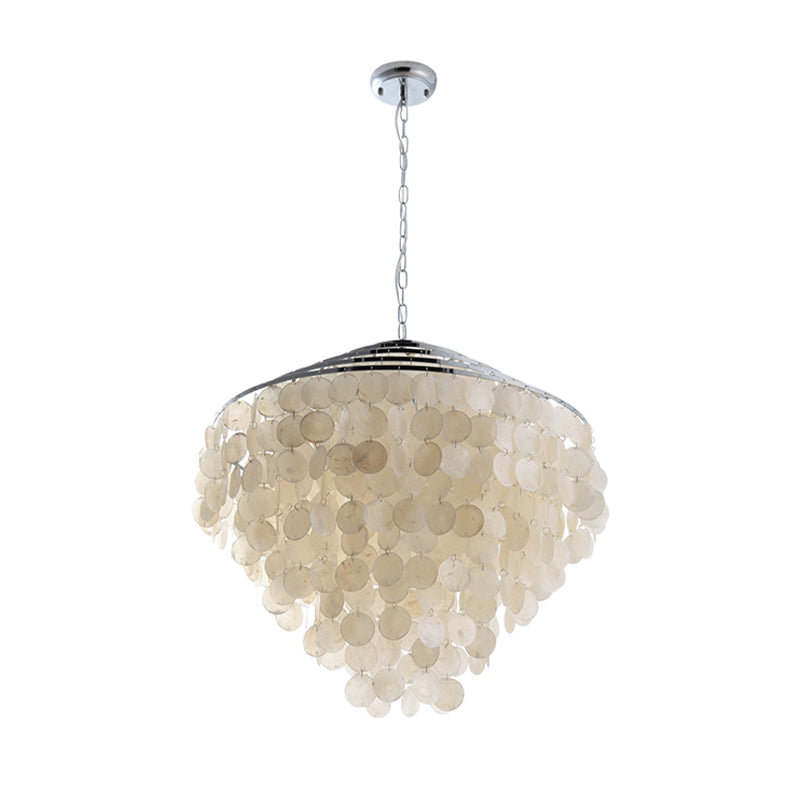 Waterfall Chandelier Light Fixture Modernism Shell 4 Lights - Rebooters