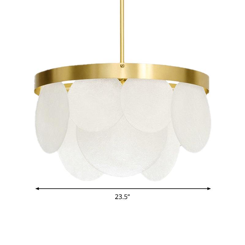 18"/23.5"/31.5" Wide Golden Round Ceiling Pendant Chandelier - Rebooters