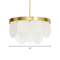 18"/23.5"/31.5" Wide Golden Round Ceiling Pendant Chandelier - Rebooters