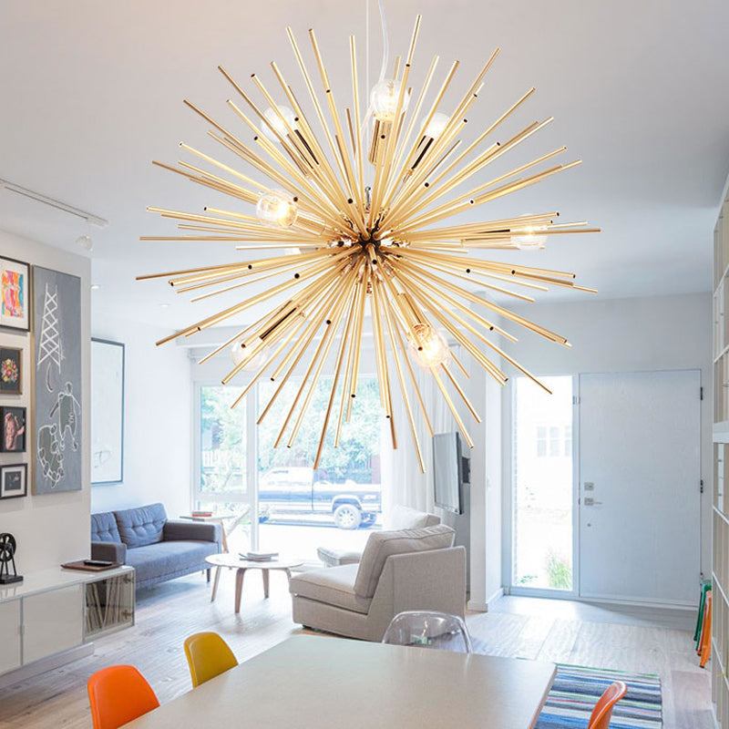 20.5"/22.5" Dia Sputnik Chandelier Modern Metal LED Gold Lamp - Rebooters