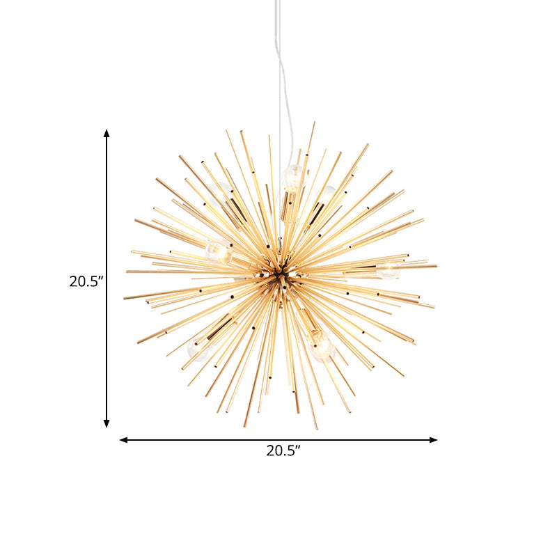 20.5"/22.5" Dia Sputnik Chandelier Modern Metal LED Gold Lamp - Rebooters