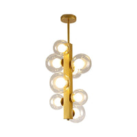 4/8 Lights Gold Linear Suspension Light Modern Chandelier - Rebooters