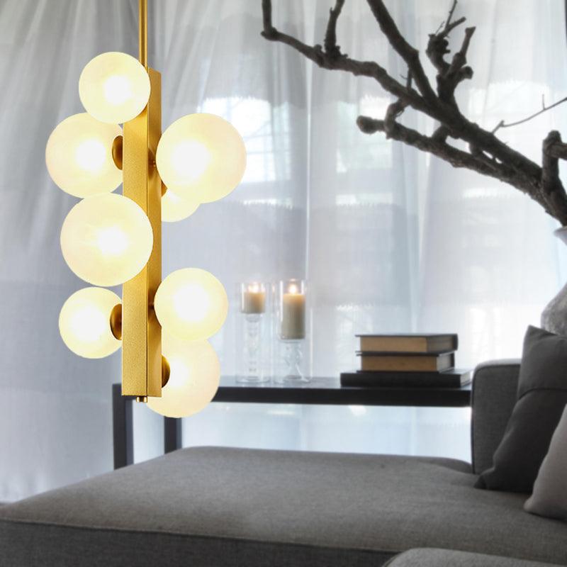 4/8 Lights Gold Linear Suspension Light Modern Chandelier - Rebooters