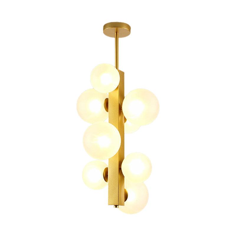 4/8 Lights Gold Linear Suspension Light Modern Chandelier - Rebooters